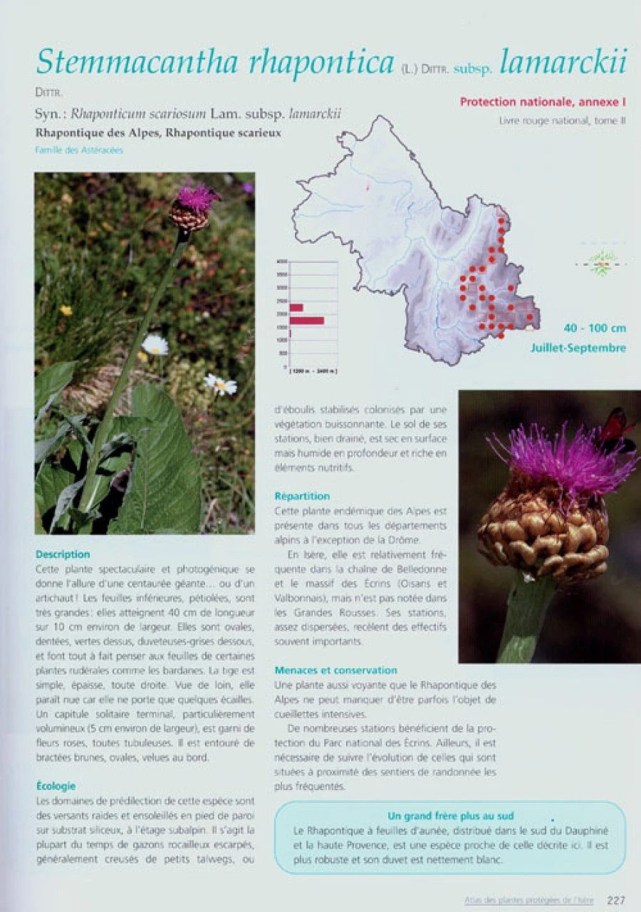 Atlas Des Plantes Protégées De L'Isère Et Des Plantes Dont La Cueillette Est Réglementée 5 Atlas Des Plantes Protégées De L'Isère Et Des Plantes Dont La Cueillette Est Réglementée - Image 3