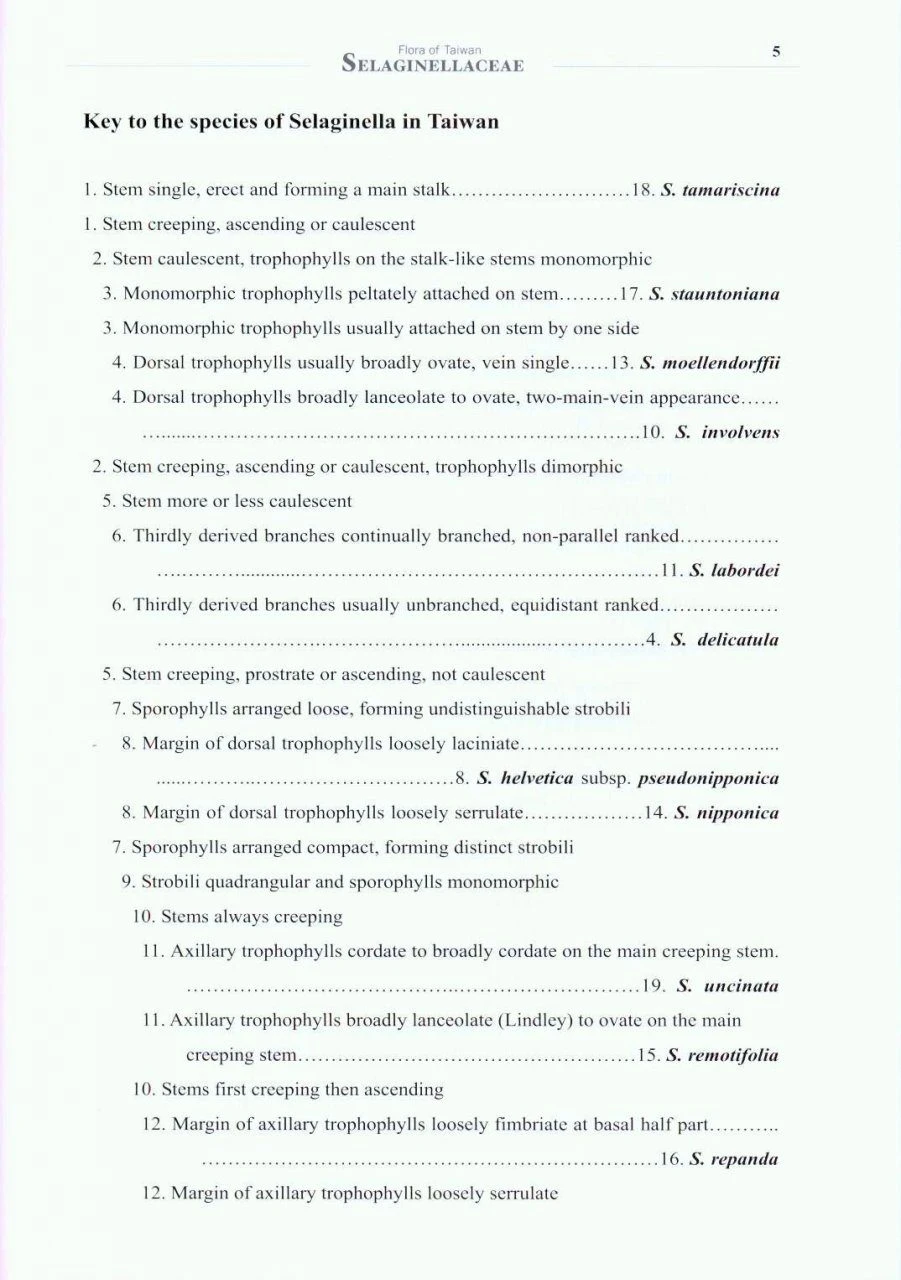Flora Of Taiwan: Selaginellaceae 4 Flora Of Taiwan: Selaginellaceae - Image 2