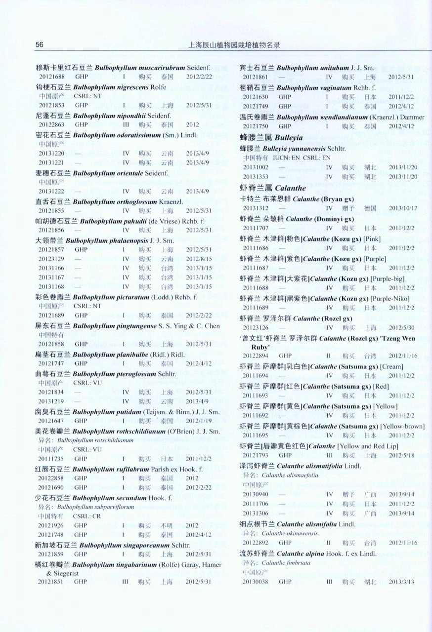 The Checklist Of Cultivated Plants Of Shanghai Chenshan Botanical Garden 4 The Checklist Of Cultivated Plants Of Shanghai Chenshan Botanical Garden - Image 2