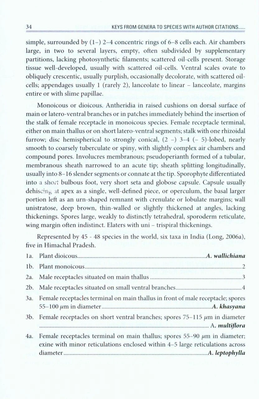 Manual Of Liverworts & Hornworts Of Himachal Pradesh, India 4 Manual Of Liverworts & Hornworts Of Himachal Pradesh, India - Image 2