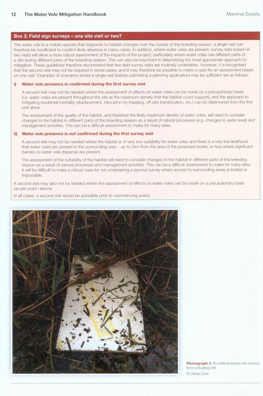 The Water Vole Mitigation Handbook 4 The Water Vole Mitigation Handbook - Image 2