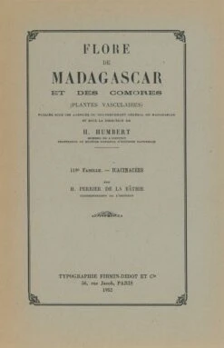 Flore De Madagascar Et Des Comores, Fam. 119