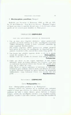 Faune De Madagascar: Fasc. 12 - Myriapodes: Chilopodes -Wildlife Professional Books 59114 2