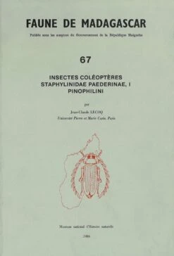 Faune De Madagascar: Fasc. 67 - Insectes: Coléoptères, Staphylinidae