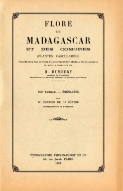 Flore De Madagascar Et Des Comores, Fam. 165